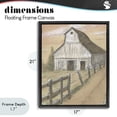 thumbnail image 4 of Stupell Industries Rustic Lodge Barn Fence Drawing Black Floating Frame Canvas Art, 17 x 21, by Patti Bishop, 4 of 8
