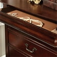 thumbnail image 6 of Furniture of America Ruben Traditional Solid Wood 5-Drawer Chest in Cherry, 6 of 10