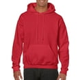 thumbnail image 1 of Gildan Sweat à Capuche en Molleton pour Hommes, Style G18500, Rouge, 2TG, 1 of 5