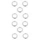thumbnail image 1 of Set 10 Acero Inoxidable O Redondo Marine Zulema Anillo O de acero inoxidable, 1 of 8