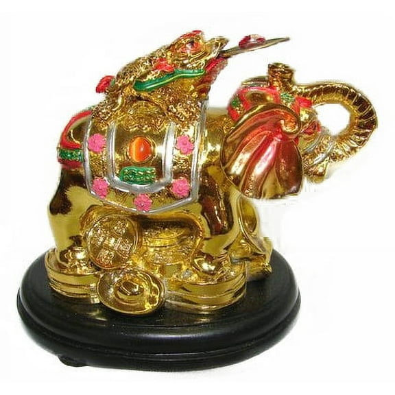 Colorful Money Frog on Elephant