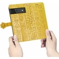 thumbnail image 2 of for Google Pixel 6 (6.4 Inch) Cartoon Cute Wallet Case,Cat Dog Style Flip Phone Cover with ID Card Holder PU Leather Cases for Google Pixel 6 MG Yellow, 2 of 15