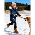 thumbnail image 4 of Wantdo Big Girl's Winter Coat Quilted Winter Jacket Padded Puffer Jacket Waterproof Jacket Navy 18/20, 4 of 10
