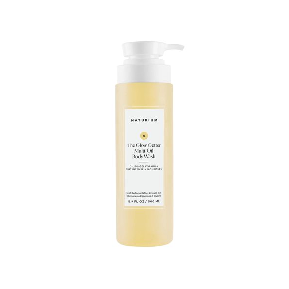 Naturium The Glow Getter Multi-Oil Hydrating Body Wash, Gentle Cleanser, 16.9 oz