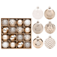 thumbnail image 3 of Christmas Decor, 16-Pack Champagne Gold Christmas Balls Festive Ornament Set For Christmas Tree, 3 of 3