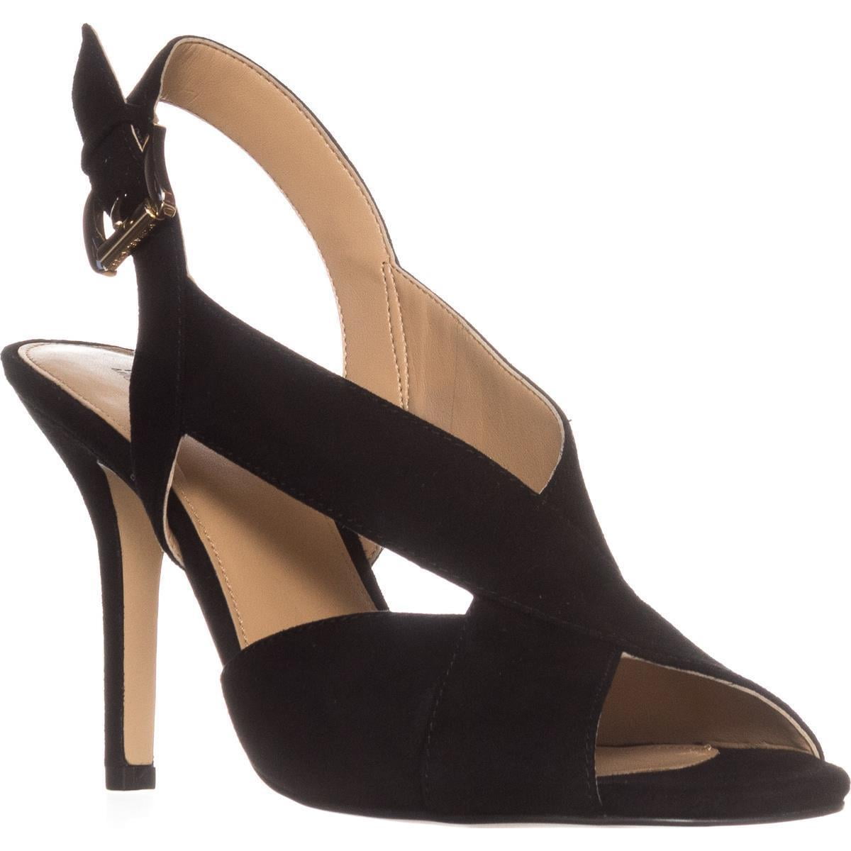 Womens MICHAEL Michael Kors Becky Cross Strap Dress Sandals Black