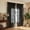 Black, variant on Zhuge 2‑Pack Dark Orange Ruffled‑Edge Window Drapery Panels, 86.61x55.12in Semi‑Sheer Window Treatment, Rustic Farmhouse Cottage‑Style Curtains for Bedroom Interiors