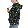 thumbnail image 2 of Honeii Space Rockets Pattern Womens Oversized Hoodies Long Sleeve Sweatshirts Pullover Fall Outfits with Pocket-XX-Large, 2 of 7