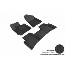 3D MAXpider 2016-2018 Fits Hyundai Tucson Kagu 1st Row 2nd Row Black Carbon Fiber Embossed Pattern Floor Mat L1HY06601509