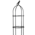thumbnail image 6 of Qtmnekly Climbing Plant Obelisk Trellis, Garden Trellis, Climbing Vine Plant Stand, Flower Stand, Plant Tower,2pcs(A) Glass Fiber Black, 6 of 6