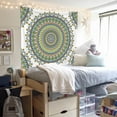 thumbnail image 6 of DaShan Green Mandala Tapestry Wall Hanging,Indian Hippie Wall Decor for Bedroom Living Room Dorm,80"Wx60"L, 6 of 6
