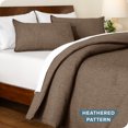 thumbnail image 2 of Bare Home Down Alternative Comforter Set - 3-Pieces - All Seasons - Full, Heather Taupe, 2 of 5