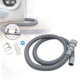 thumbnail image 2 of 1.5/2/3/4M PVC Washing Machine Dishwasher Drain Waste Hose Extension Pipe With Bracket Set Wash Machine Ablaufschlauch #W0, 2 of 5
