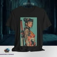 thumbnail image 2 of Tattooed Samurai Girl T-Shirt – Cyberpunk Anime Badass Katana Fighter Tee, 2 of 5