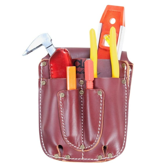Clc 5 Pocket Heavy Duty Leather Electrical/maintenance Tool Caddy