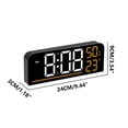 thumbnail image 3 of Electronic Clock Multi-functional LED Alarm Clock Temperature Jump Seconds Display Countdown Bedside Clock, 3 of 4
