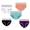 EX72_Orange, variant on Lumtrix Women's Cotton Underwear High Waisted Panties Stretch Comfortable Full Coverage Breathable Briefs 5 Pack Black 2XL