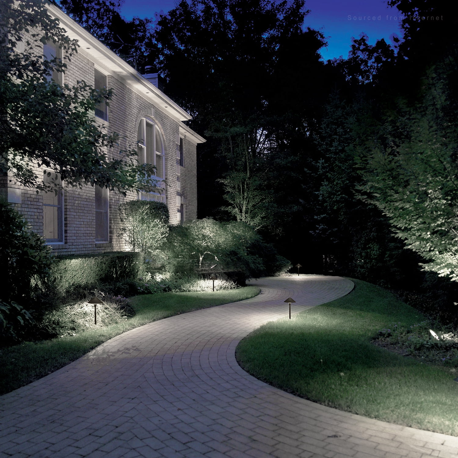 8 Pack 3W LED Outdoor Landscape Light, 12-24V Low Voltage, Waterproof Aluminum Housing, for Outdoor Pathways & Gardens, 4000K Cool White