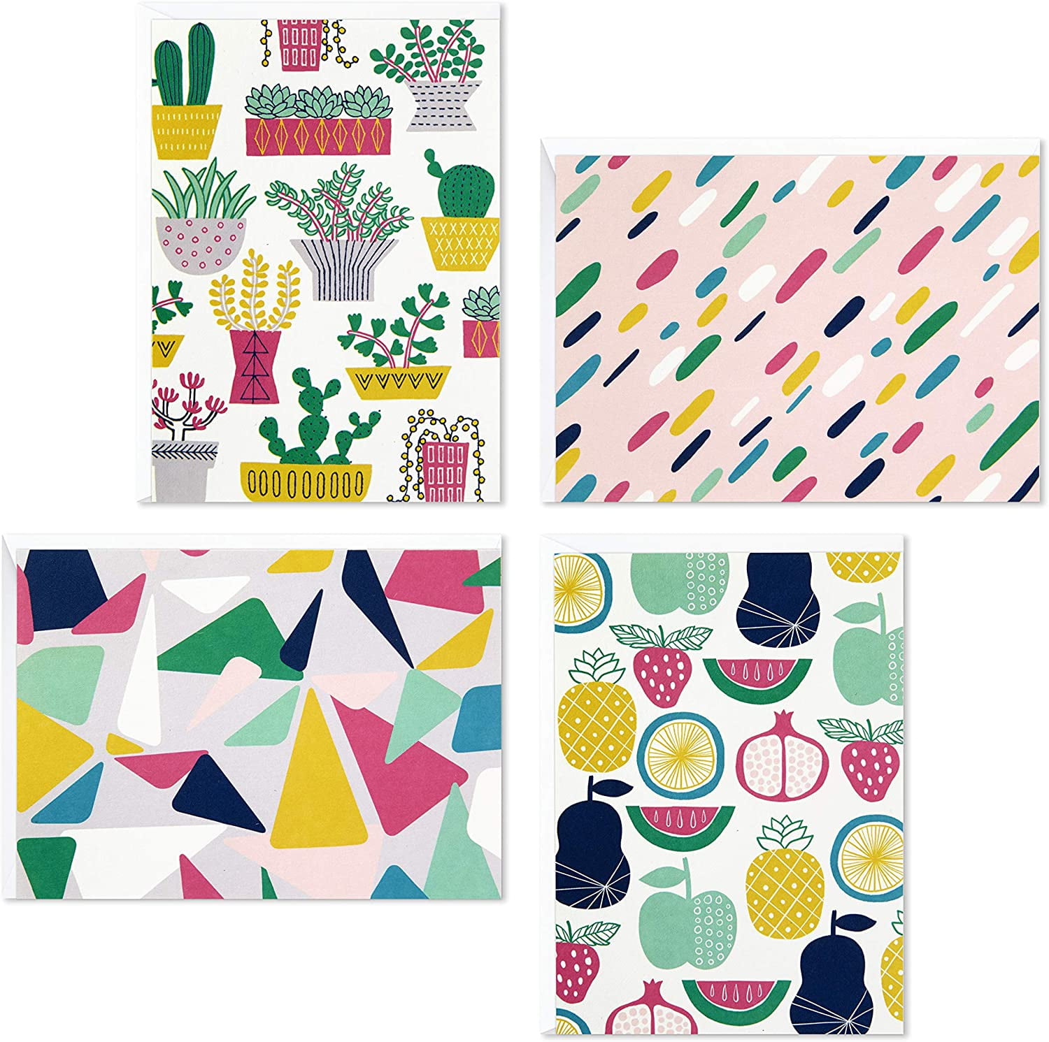 hallmark blank cards assortment succulents and fruits 48