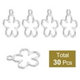 thumbnail image 3 of Uxcell 30Pcs Aleación de Pendientes de Bisel Abierto, Colgante de Marco Hueco de Flor, Plata Brillante, 3 of 6