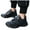 Black, variant on Kids Boys Pu Leather Walking Shoes Toddler Athletic Slip On Sneakers Casual Non Slip Sport Tennis Shoes