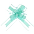 thumbnail image 1 of Unique Bargains 10pcs 11 Inch Extra Large Pull Bow Gift Wrapping Big Organza Bows Ribbon Aquamarine Blue for Wedding Baskets Presents, 1 of 6