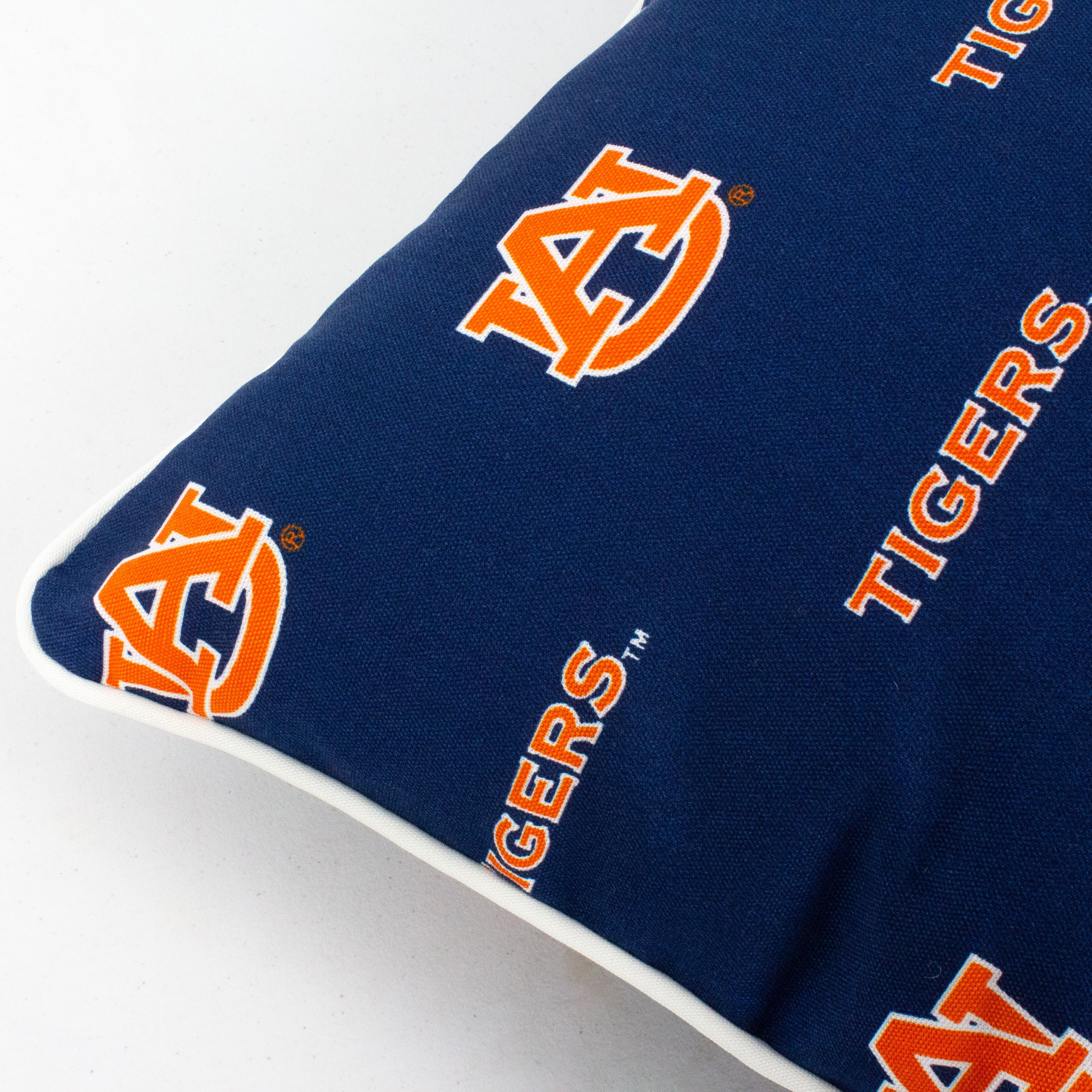 Auburn Tigers College Covers Indoor or Outdoor Decorative Pillow 16 in x 16 in