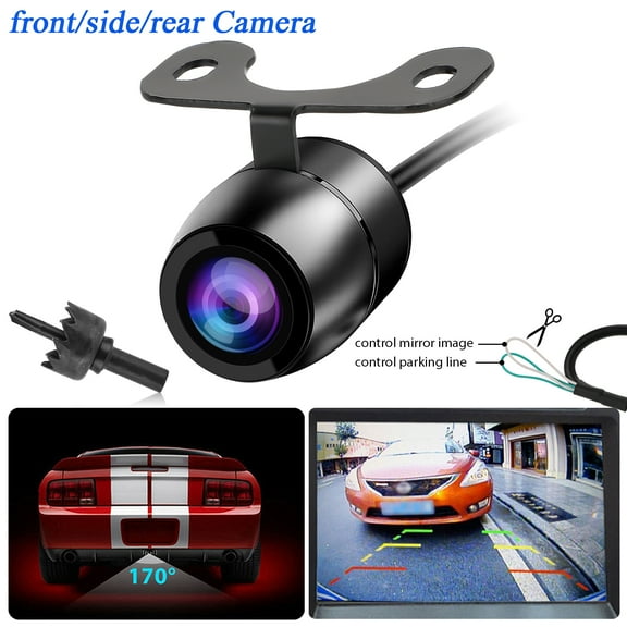 TSV Car Backup Camera, IP67 Waterproof, 170° Wide Angle, Night Vision Rear View Reverse Camera for SUV, Truck, RV, Pickup