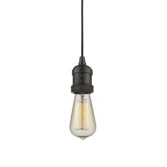 199-OB Innovations Lighting Franklin Restoration - 1 Light Bare Bulb Cord Set In Restoration-VintageStyle-3.5 Inches Tall and 2 Inches Wide-Oil Rubbed