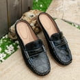 thumbnail image 5 of Mepaouo Mules for Women Flats Shoes Round Toe Backless Mule Slides Casual Walking Slip on Work Loafers, 5 of 9