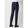thumbnail image 4 of Ecru Designs Mid Waist Solid Stretch Crepe Pant-INDIGO / S, 4 of 12
