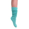 thumbnail image 3 of Extra Long Heavy Slouch Socks Mint 2 Pair Size 9-11, 3 of 8