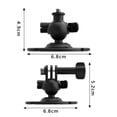 thumbnail image 3 of Magnetic Camera Mount for DJI OSMO POCKET3 Strong Magnetic Mount with 360 Rotating Ball Head, Universal Quick-Release Design for Action Cameras & Small Devices, 3 of 8