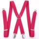 thumbnail image 1 of Jumpingount Correa para pantalones con tirantes en forma de X con 4 pinzas, pantalones cruzados elásticos para hombres y mujeres, Clip para cinturón para Accesorios de disfraces Rosa roja Jumpingount AP003699-07, 1 of 6