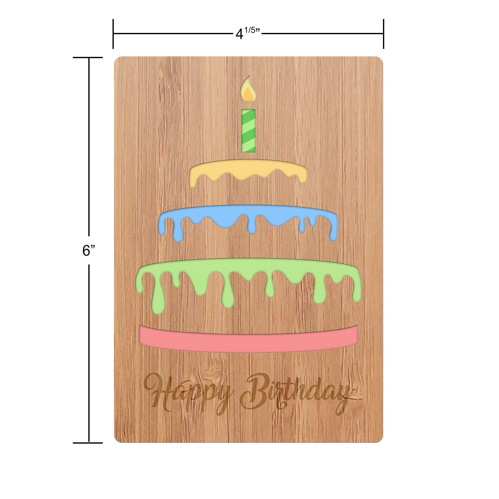 Birthday Card Notting Hill Range of Cards. Cake Theme Make A Wish 