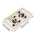 thumbnail image 2 of Large Family Game Fast Sling Puck Game Hockey Game Wooden Board Table Toy, 2 of 3