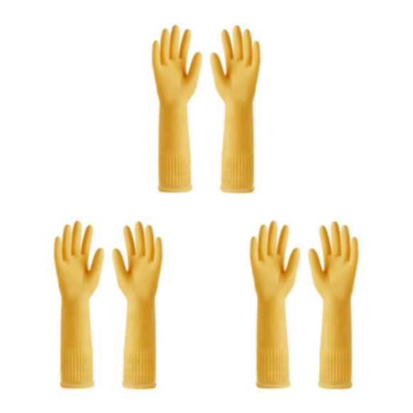Toystoory 2 guantes de goma para cocina, herramienta de jardinería, resistente al agua, sin fugas, multiusos, manopla para lavar platos, Type1 NO1