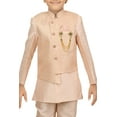 thumbnail image 3 of Ahhaaaa Kids Ethnic Cotton Silk Blend Nehru Modi Jacket Kurta & Pyjama Set for Boys, 3 of 18