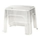 thumbnail image 2 of Taburete de baño transparente con escalón y almacenamiento para el hogar, la sala de estar y la cocina. Claro, 2 of 9