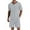 02-Light Gray, variant on MINTREUS Men's Pajama Set Short Sleeved V-Neck 2-Piece Pajama Shorts With Pockets Pajamas For Men