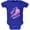 Blue, variant on Don't Be Jelly Jellyfish Pun Soft Baby One Piece Royal 9-12 M