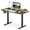 Rustic Brown+Black, variant on Costway 48" x 24" Electric Standing Desk with LED Display 2 Memory Height Settings for Home Black