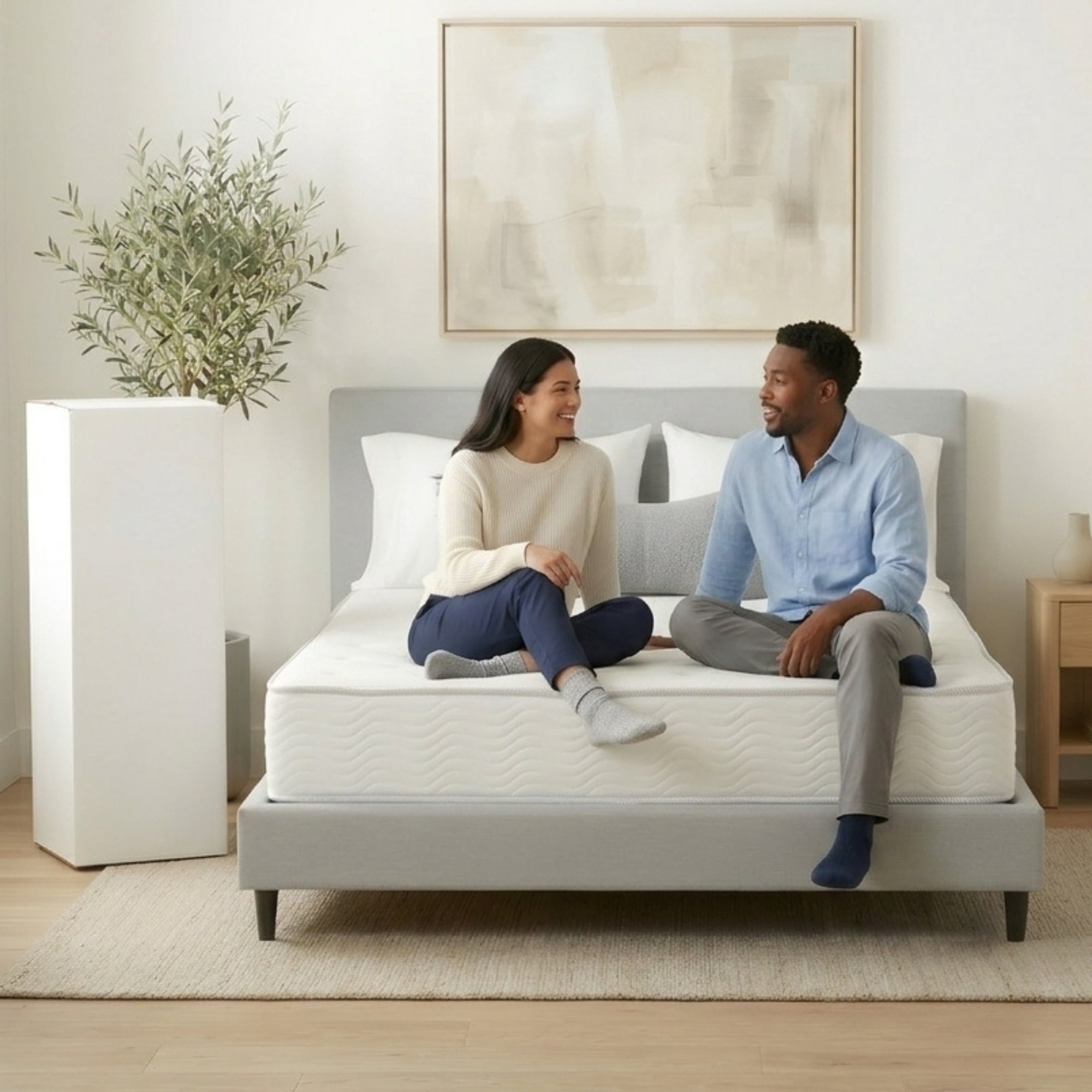 Primo International Solar 9in Polyurethane King Mattress in White