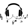 thumbnail image 3 of Colorful Headphone Music Computer Sticker Tablet PC Decor Sticker Vinyl Laptop Decal Funny DIY Art Stickers Music Decal for Notebook Laptop Luggage Window Art Sign, 3 of 3