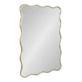 thumbnail image 1 of Kate and Laurel Viona Modern Scalloped Rectangle Mirror, 24 x 36, Gold, Decorative Wavy Mirror with Unique Rippled Edge and a Glamorous Gold Finish, 1 of 8