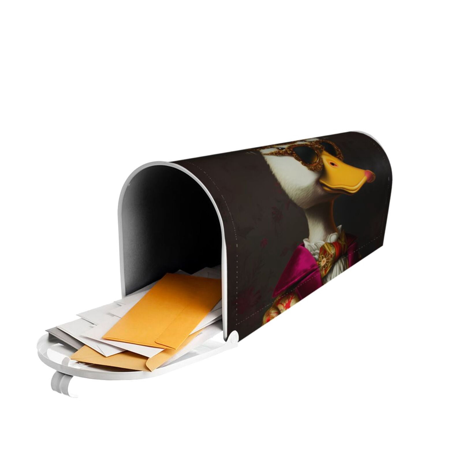 Logiee Noble Style Duck Print Post Letter Box Wrap Decor, Mailbox Cover Suitable for Standard Mailbox and Large Size Mailbox,Outdoor Yard Decoration-21x18 in
