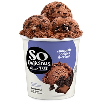 So Delicious Vegan Ice Cream - Chocolate Drizzled Bananas Foster
