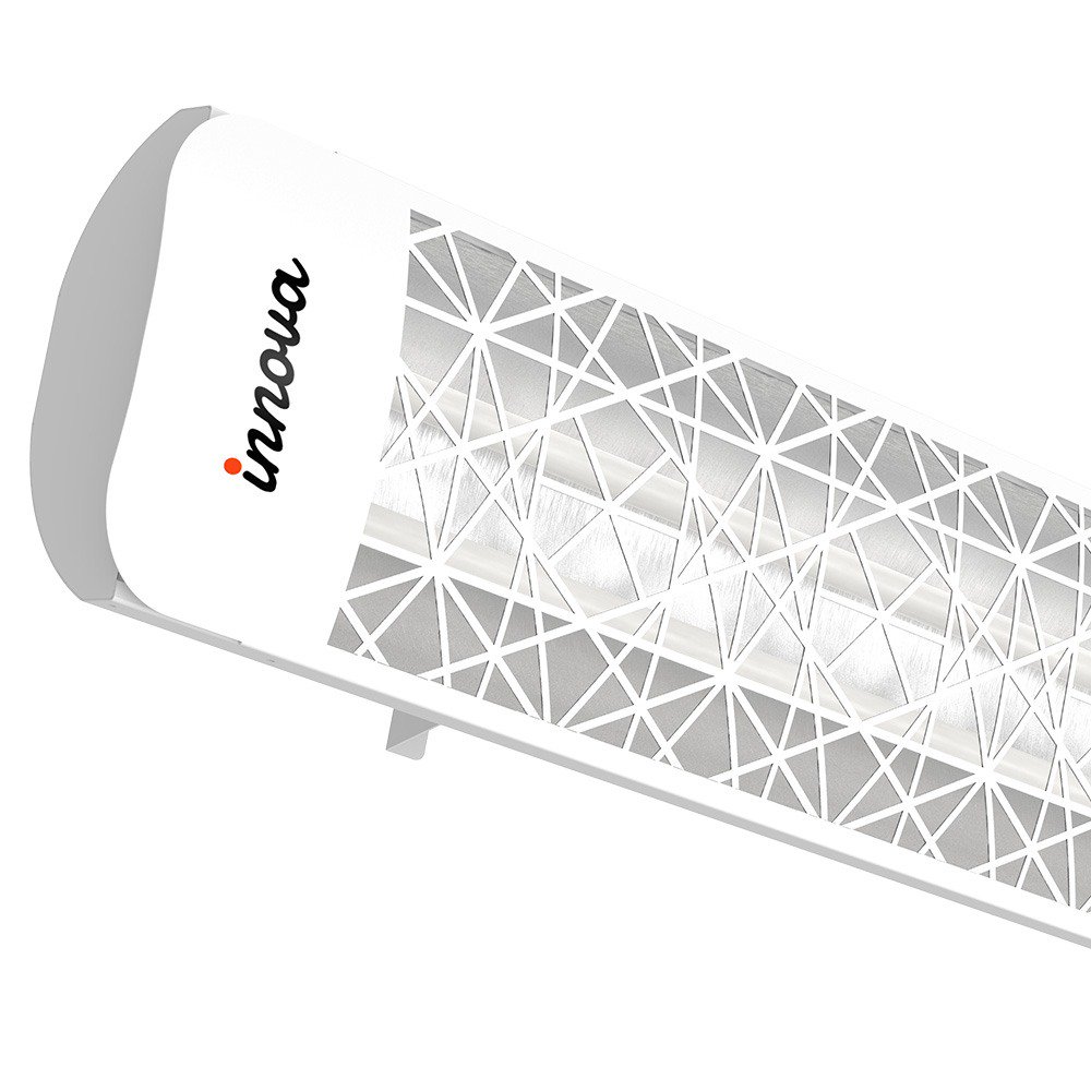 Innova-5000 Watt Electric Infrared Dual Element Heater-480 Voltage-White  Finish-Astra Decorative Fascia-Outdoor Wall Mount Electric Heater-EF50480W4  - Walmart.com