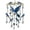 F, variant on Barn Owl Stained Acrylic Wind Chimes,Crystal Teardrop Pendant Hanging Windchime, Weatherproof Outdoor Decor Wind Bell for Garden Patio Porch Yard, Bird Themed Housewarming Gift for Bird Lovers,E