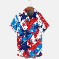 thumbnail image 2 of GERsome 4th of July Shirts for Men American Flag Graphic Patriotic Button Down Short Sleeve Shirts Summer Holiday Beach Shirts S-3XL, 2 of 5